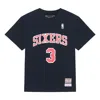 Mitchell & Ness X Nba Philadelphia 76ers T-shirt 'allen Iverson 3' In Blue