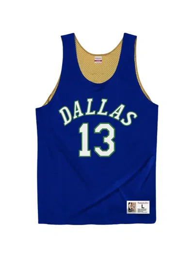 Mitchell & Ness X Nba Reversible Mesh Tank Top In Blue
