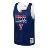 Mitchell & Ness X Nba Reversible Practice Team Usa 1992 Jerseys 'larry Bird 7' In Blue