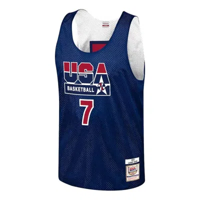 Mitchell & Ness X Nba Reversible Practice Team Usa 1992 Jerseys 'larry Bird 7' In Blue