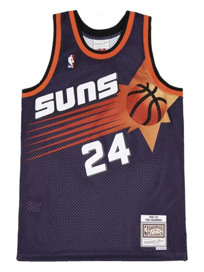 Mitchell & Ness X Nba Road Jersey "phoenix Suns 1992 Tom Chambers" Tank Top In Blue