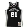 Mitchell & Ness Authentic "nba San Antonio Spurs 02 Tim Duncan" Jersey In Black