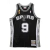 Mitchell & Ness X Nba San Antonio Spurs 2002-03 Jerseys 'tony Parker 9' In Black