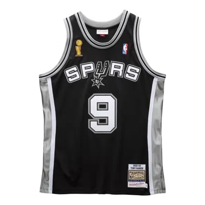 Mitchell & Ness X Nba San Antonio Spurs 2002-03 Jerseys 'tony Parker 9' In Black