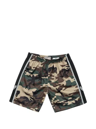 Mitchell & Ness X Nba San Antonio Spurs Camouflage Shorts In Multi