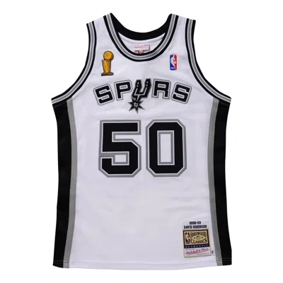Mitchell & Ness X Nba San Antonio Spurs Finals 2002-03 Jersey 'david Robinson 50' In White