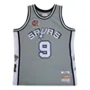 Mitchell & Ness X Nba San Antonio Spurs Hall Of Fame Swingman Jersey 'tony Parker 9' In Gray