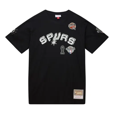 Mitchell & Ness X Nba San Antonio Spurs Hof T-shirt 'tony Parker 9' In Black