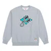Mitchell & Ness X Nba San Antonio Spurs Mvp Throwback Logo T-shirt 'grey' In Gray