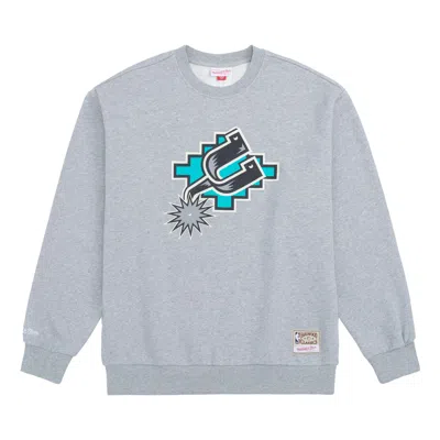Mitchell & Ness X Nba San Antonio Spurs Mvp Throwback Logo T-shirt 'grey' In Gray