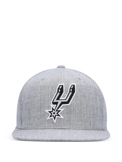 Mitchell & Ness X Nba San Antonio Spurs Snapback Cap In Gray