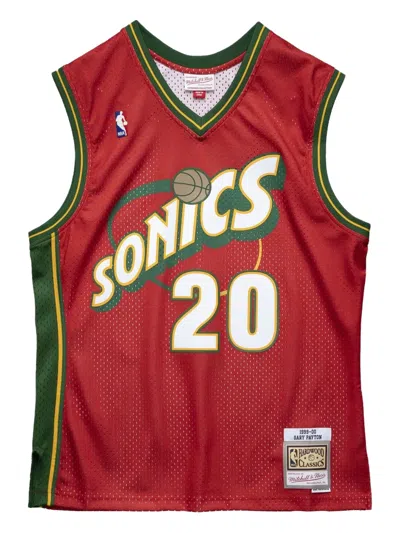 Mitchell & Ness X Nba Seattle Supersonics 1999 Gary Payton Swingman Tank Top In Red