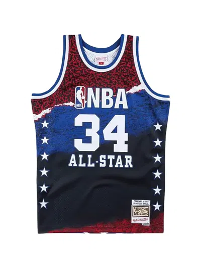 Mitchell & Ness X Nba Shaquille O'neal Waistcoat In Blue