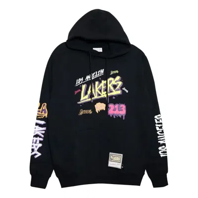 Mitchell & Ness X Nba Slap Sticker Hoodie 'los Angeles Lakers' In Black