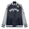 Mitchell & Ness X Nba Spurs Hof N&n Satin Jacket 'tony Parker 9' In Black