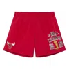 Mitchell & Ness Men's Shorts Nba Team Heritage Woven Short Hardwood Classics Chibul In Red