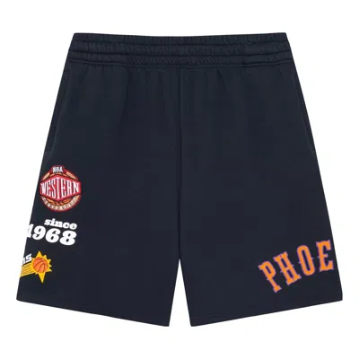 Mitchell & Ness X Nba Team Origins Fleece Short 'phoenix Suns' In Black