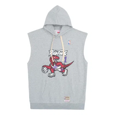 Mitchell & Ness X Nba Toronto Raptors Sleeveless Hoodie 'tracy Mcgrady 1' In Gray