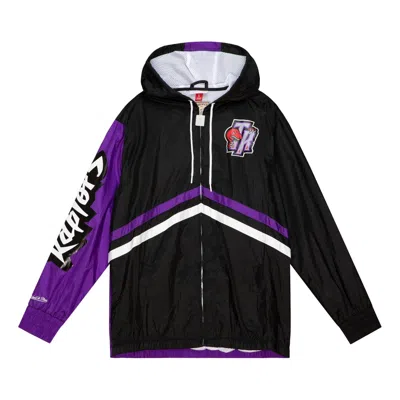 Mitchell & Ness X Nba Toronto Raptors Undeniable Full Zip Windbreaker Jacket 'black Purple'