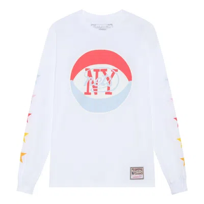 Mitchell & Ness X Nba Uninterrupted Nets Long Sleeve T-shirt 'white'