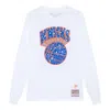 Mitchell & Ness X Nba Uninterrupted New York Knicks Long Sleeve T-shirt 'white'