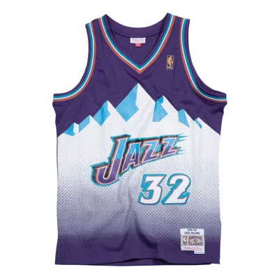 MITCHELL & NESS MITCHELL & NESS X NBA UTAH JAZZ 1996-97 ROAD SWINGMAN JERSEY 'KARL MALONE 32'