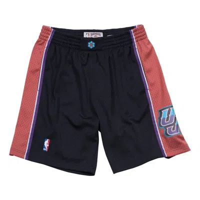 Mitchell & Ness "nba Utah Jazz 98-99" Alternate Swingman Shorts In Black