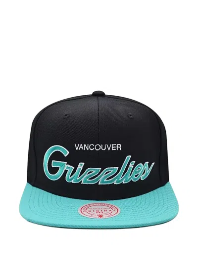 Mitchell & Ness X Nba Vancouver Grizzlies Hardwood Script 2.0 Cap In Black