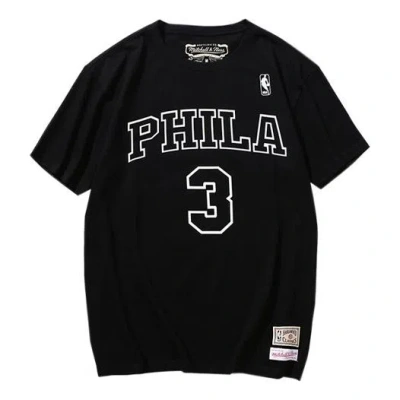Mitchell & Ness X Nba7philadelphia 76ers T-shirt 'allen Iverson 3' In Black