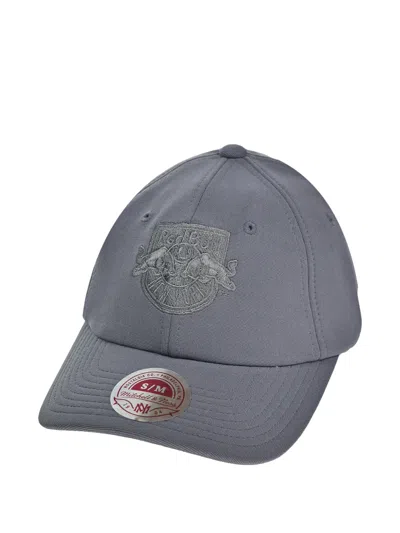 Mitchell & Ness X New York Red Bulls Total Flexfit Slouch Embroidered Cap In Gray