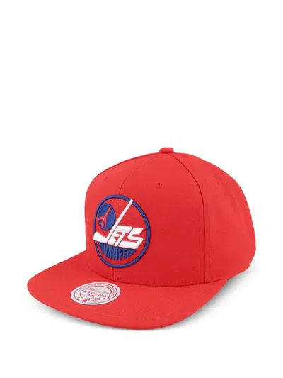 Mitchell & Ness X Nhl Alternate Flip Cap In Red