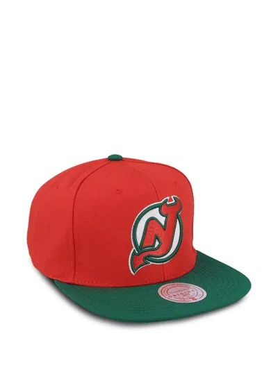 Mitchell & Ness X Nhl New Jersey Devils Team 2.0 Cap In Red