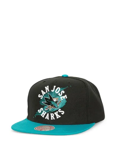 Mitchell & Ness X Nhl San Jose Sharks Circle Cap In Black