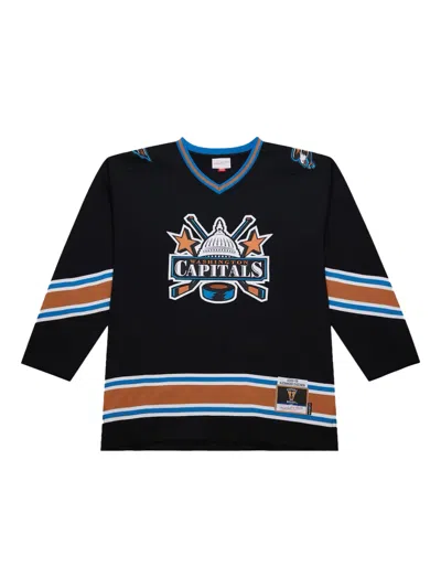 Mitchell & Ness X Nhl Washington Capitals 2005 Alexander Ovechkin V-neck Top In Black