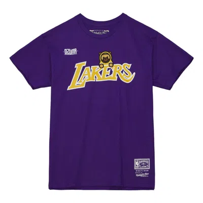Mitchell & Ness X Ozuna T-shirt 'los Angeles Lakers' In Purple