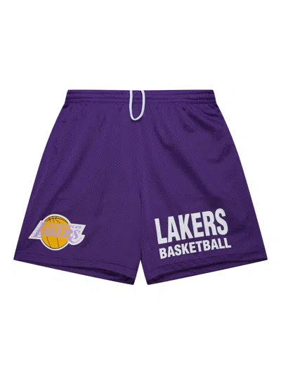 Mitchell & Ness X Purple Los Angeles Lakers Hardwood Classics Gameday Shorts