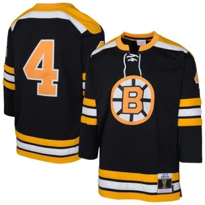 Mitchell & Ness Kids' Youth  Bobby Orr Black Boston Bruins Blue Line Player Jersey