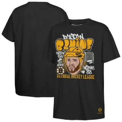 Mitchell & Ness Kids' Youth  David Pastrnak Black Boston Bruins Caricature T-shirt
