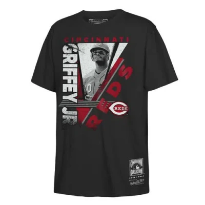 Mitchell & Ness Kids' Youth  Ken Griffey Jr. Black Cincinnati Reds In The Zone Player Graphic T-shirt