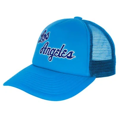 Mitchell & Ness Kids' Youth  Light Blue Los Angeles Lakers Core Evergreen Trucker Adjustable Hat