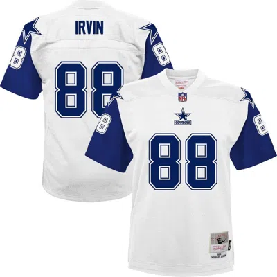 Mitchell & Ness Kids' Youth  Michael Irvin White Dallas Cowboys 1994 Alternate Legacy Jersey In Blue