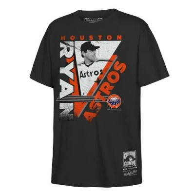 Mitchell & Ness Kids' Youth  Nolan Ryan Black Houston Astros In The Zone Player Graphic T-shirt