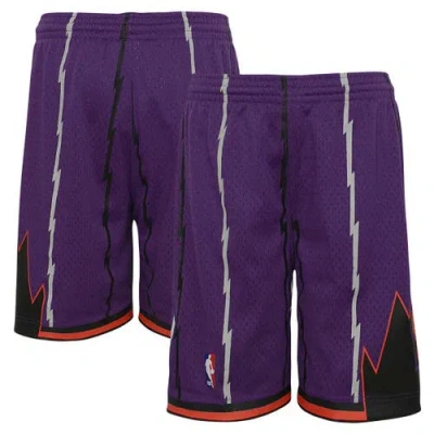 Mitchell & Ness Kids' Youth  Purple Toronto Raptors Hardwood Classics Swingman Shorts