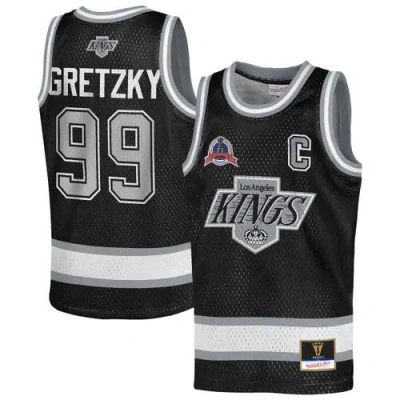 Mitchell & Ness Kids' Youth  Wayne Gretzky Black Los Angeles Kings Maxxed Out Fashion Basketball Jersey