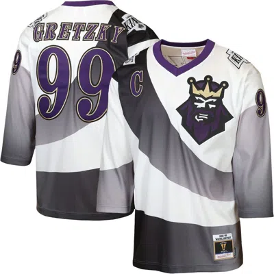 Mitchell & Ness Kids' Youth  Wayne Gretzky White Los Angeles Kings 1995/96 Power Play Throwback Alternate P In Gray