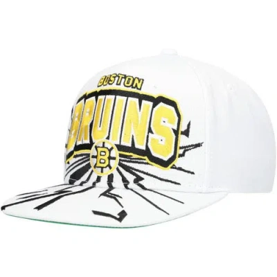 Mitchell & Ness Kids' Youth  White Boston Bruins After Shock Snapback Hat