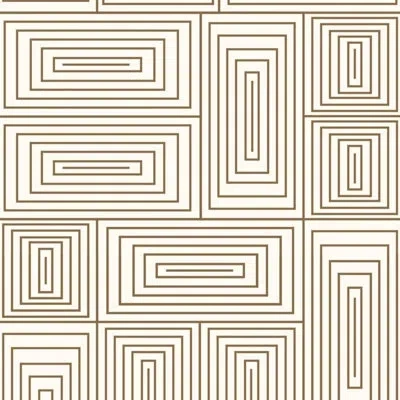 Mitchell Black 10' L X 25" W Wallpaper Roll In Gold