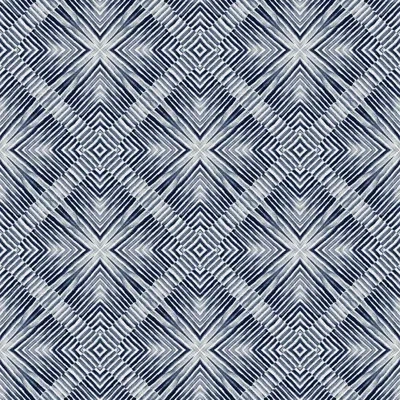 Mitchell Black Abra Afloat 10' L X 24" W Wallpaper Roll In Blue