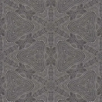 Mitchell Black Abra Arbor Star Large 10' L X 24" W Wallpaper Roll In Black