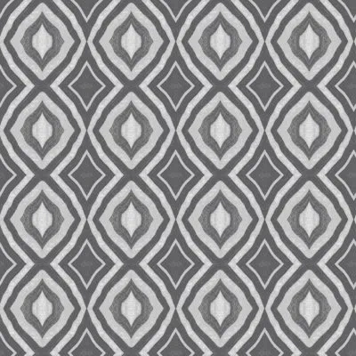 Mitchell Black Abra Diamonds Eye 10' L X 24" W Wallpaper Roll In White;gray